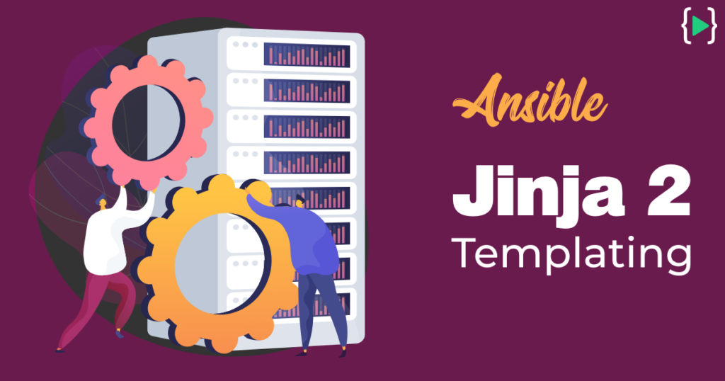 Visual overview of using Jinja2 templates and filters in Ansible to automate configuration files